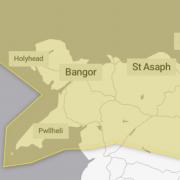 The Met Office map shows the affected areas