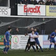 A photo from Rhyl's 4-1 home defeat to Llangefni Town