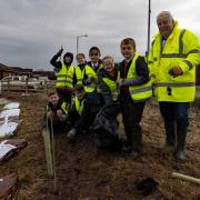Tree planting at Rhyl's new Community Nature Space