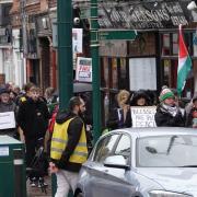 More than 150 people joined the Prestatyn’s Peace for Palestine march