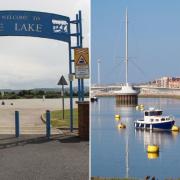 L: Marine Lake. R: Rhyl Harbour