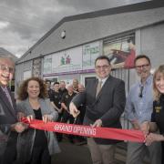North Wales Music Co-operative;  Cllr Mark Young; Cllr Gill German, Paul Mealor, Tom Barham and Heather Powell.