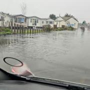 Flooding in Towyn.