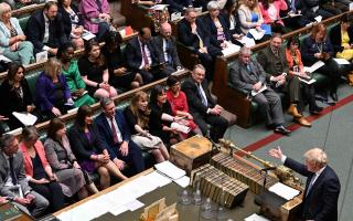 Boris Johnson faced outraged members on the Opposition benches during PMQs