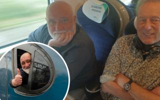 Alexei Sayle travelling on an Avanti West Coast service from London to Holyhead.