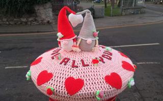 So sweet! The topper is on the post box outside Highfield Park Post Office in Rhyl.