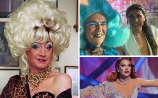 Paul O'Grady's drag persona Lily Savage (PA News). Inset: Shaggerada with The Royal Serenity (The Royal Serenity?Instagram), and The Vivienne (The Vivienne/Instagram).